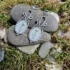 Handmade Silver-Plated Earrings with Real Dried Pressed Flowers Silver clasps - Image 3